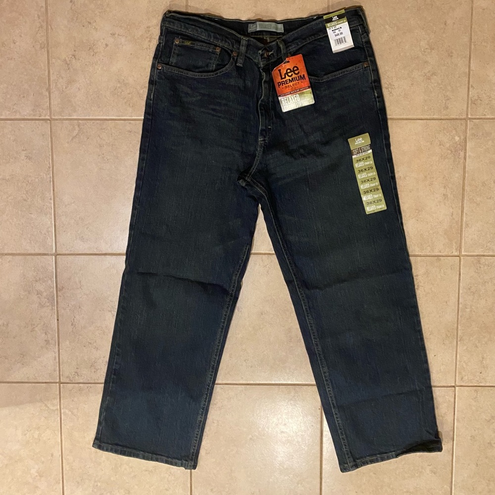 Lee’s dark wash jeans